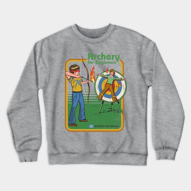 Archery for Beginners Crewneck Sweatshirt by Steven Rhodes